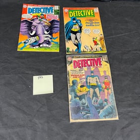 Three Silver Age Detective Comics: Issues #320, #329, and #343