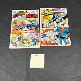 A Pair of DC World's Finest Comics, Issues No. 170 and No. 179, featuring Superman and Batman