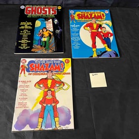 Three DC Comics Limited Collectors' Edition: Two Shazam! and One Ghosts, 1970s