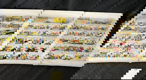 Three 1937 King Features Syndicate 'Comic Weekly' Sunday Comic Proofs featuring 'America's Greatest