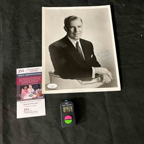 George Murphy Signed Black and White Photographic Portrait with JSA Authentication