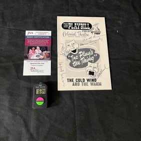 Vintage 'The Playbill' for 'The Cold Wind And The Warm' starring Eli Wallach & Maureen Stapleton,