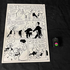 Original Comic Art Silver Age Funny Cartoon