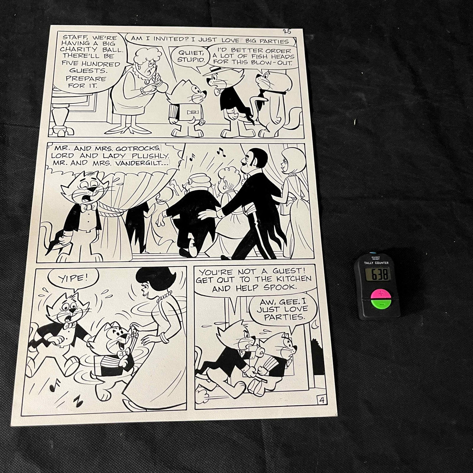 Original Comic Art Silver Age Funny Cartoon (1 of 2)