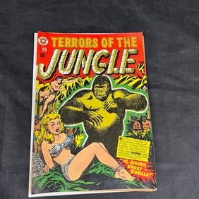 Terrors of the Jungle 19 Bondage Cover L.B. Cole Art Detached Cover
