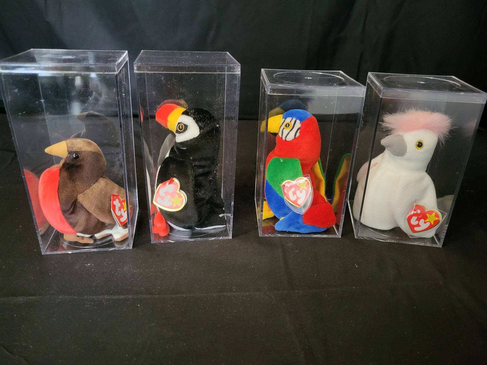 I00050 A Collection of Ty Beanie Baby Bird Plush Toys Including Puffer the Puffin (1 of 5)