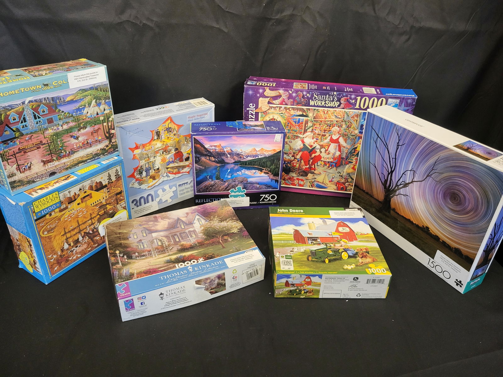 I00384 A Collection of Assorted Jigsaw Puzzles Including Ravensburger, Buffalo Games, and Thomas (1 of 3)