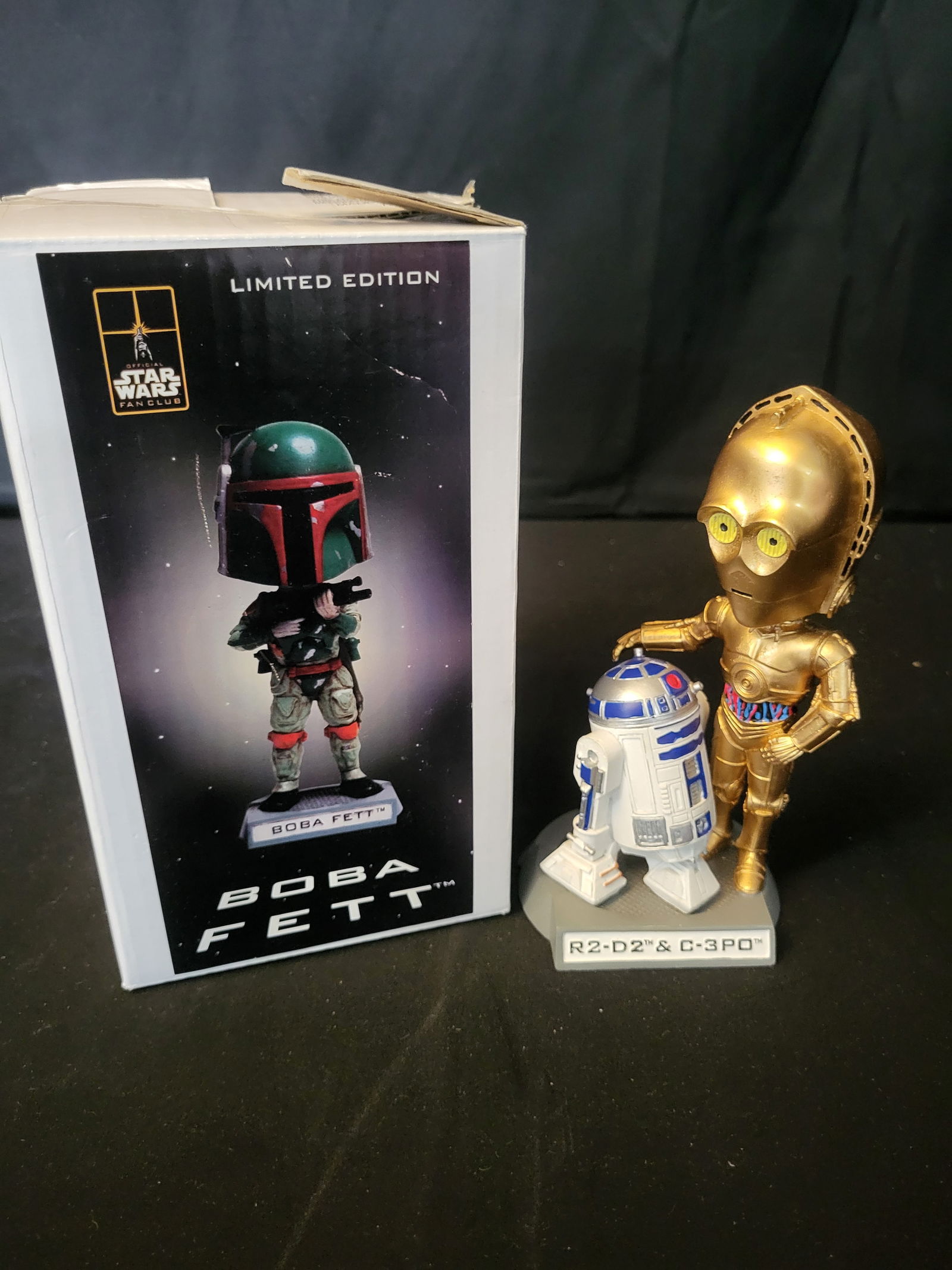 I00273 Two Star Wars Fan Club Exclusive Bobblehead Figures (1 of 2)