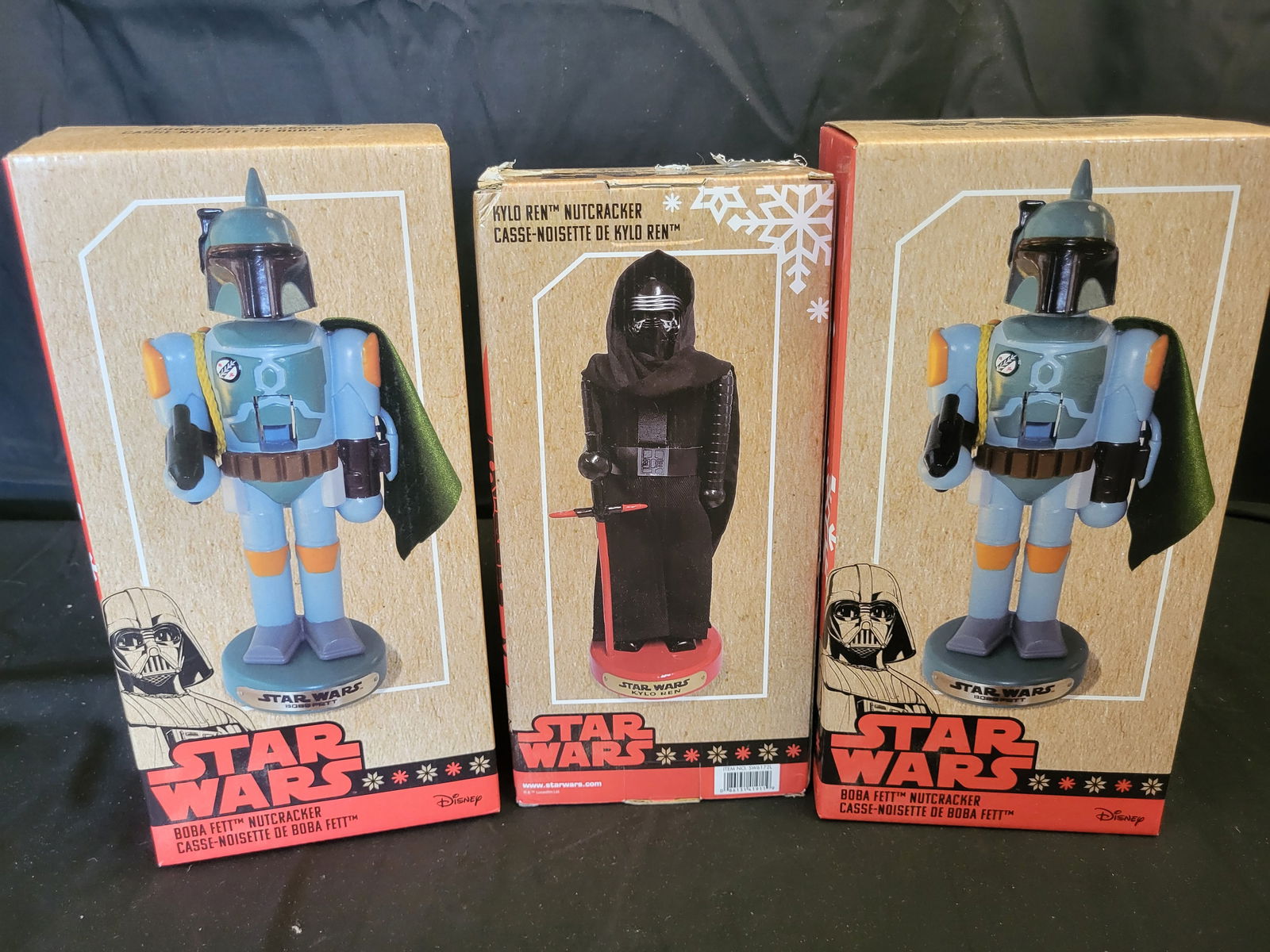 I00286 A Trio of Kurt Adler Star Wars Nutcrackers (1 of 2)