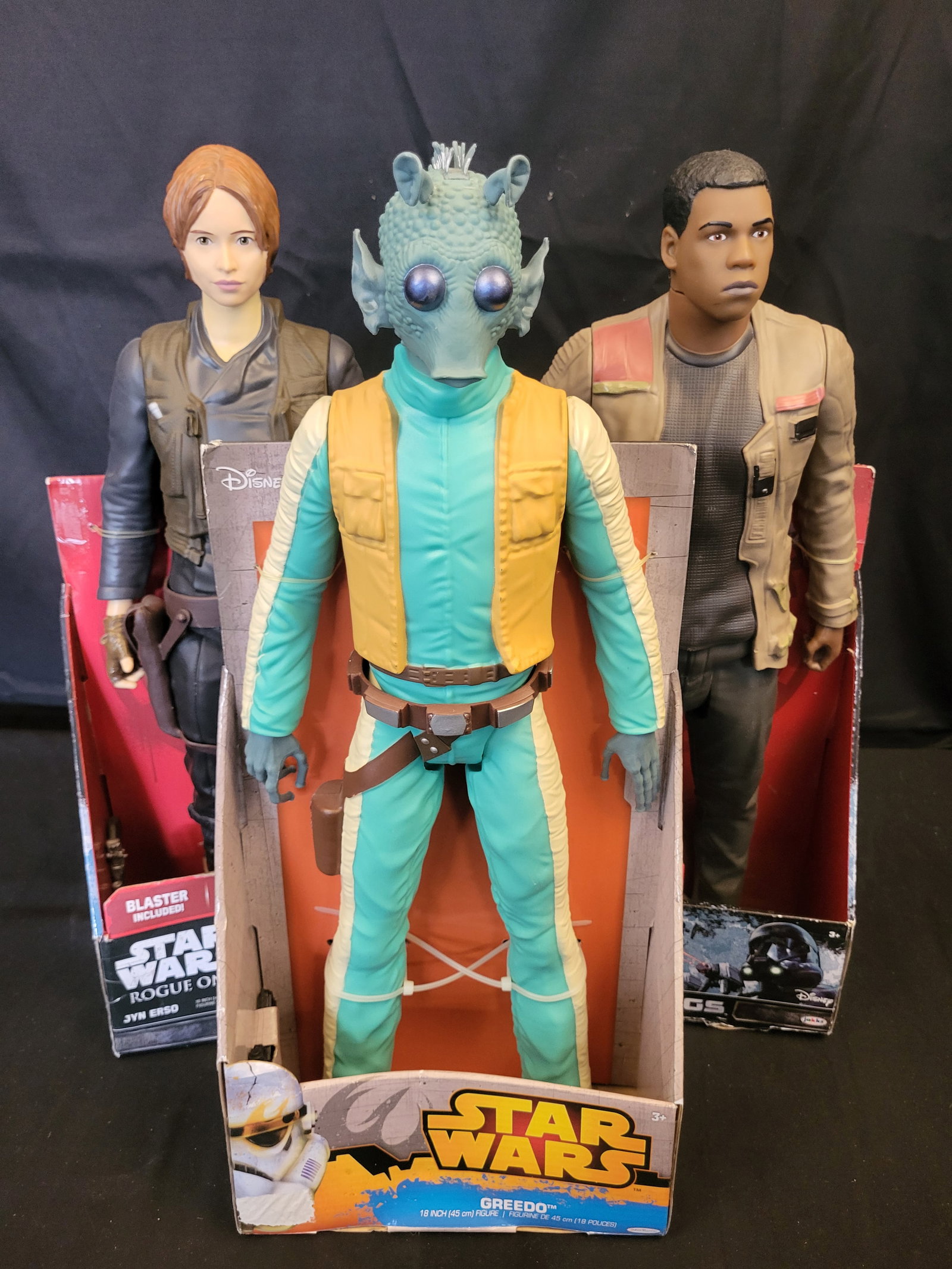 I00271 Three Jakks Pacific Star Wars Big-Figs 18-Inch Action Figures (1 of 5)