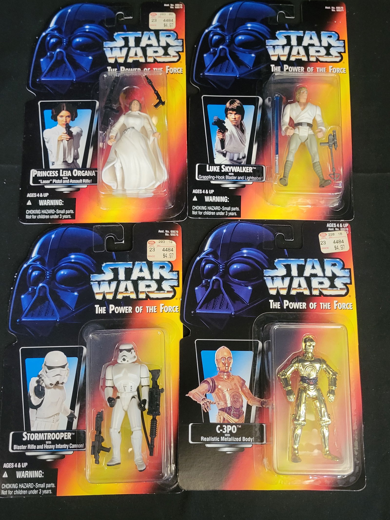 I00320 A Collection of Kenner Star Wars The Power of the Force Action Figures (1 of 5)