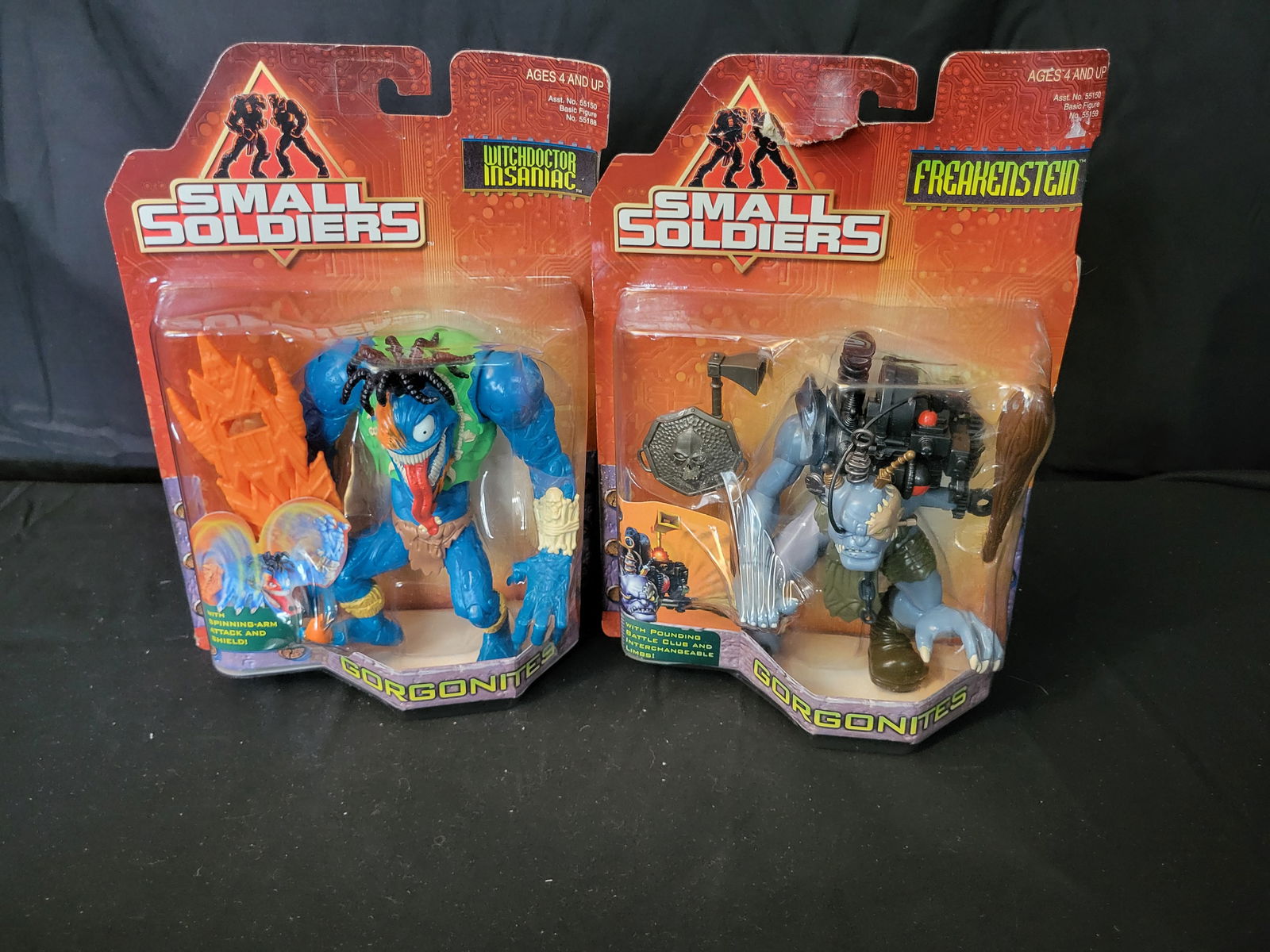 I00072 Two 1998 Hasbro Small Soldiers Gorgonites Action Figures (1 of 3)