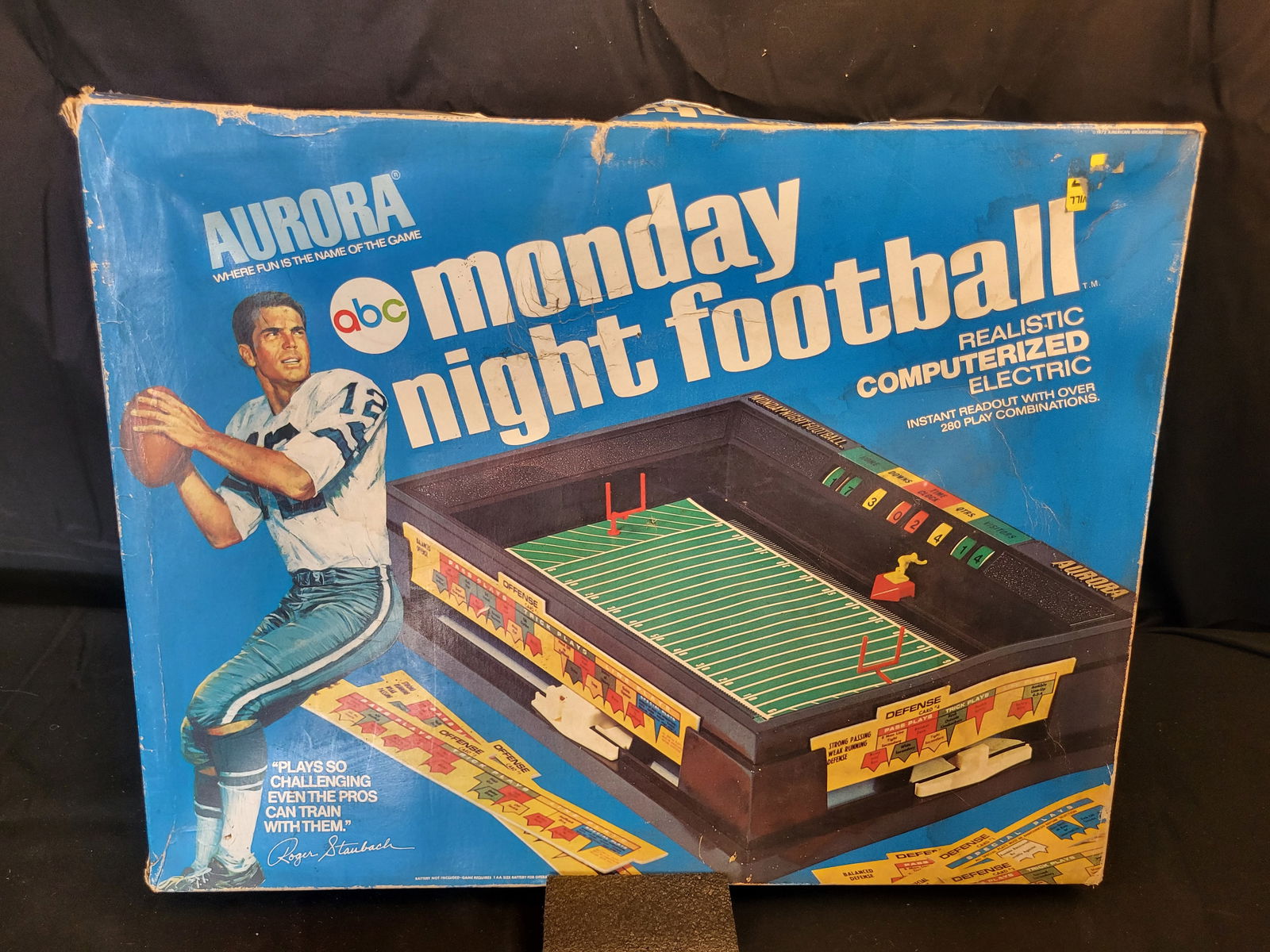 I00282 Aurora ABC Monday Night Football Roger Staubach Edition 1972 Electronic Game (1 of 3)