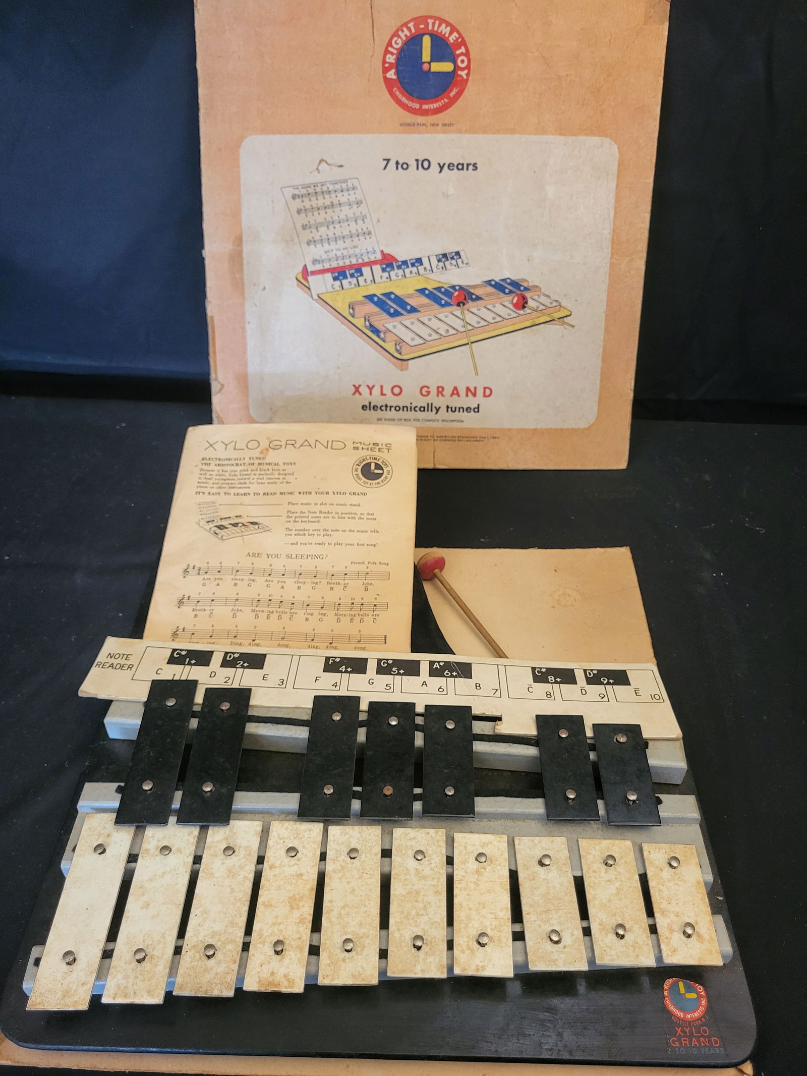 I00289 Childhood Interests Inc. Right-Time Toy Xylo Grand Xylophone with Original Box (1 of 4)