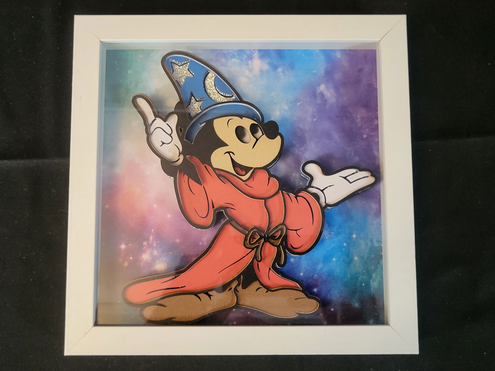 I00121 Sorcerer Mickey Mouse 3D Layered Paper Shadow Box Art (1 of 1)