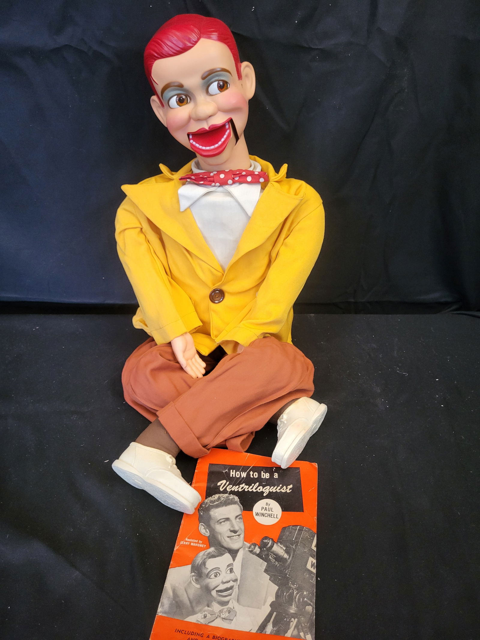 I00293 Juro Celebrity Doll Jerry Mahoney Ventriloquist Dummy with Original Case and Instructional (1 of 6)