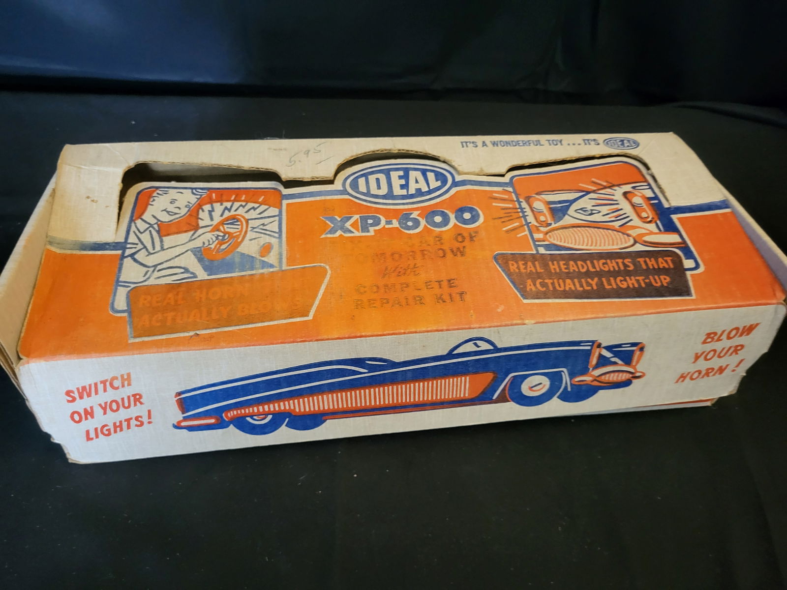 I00194 Vintage Ideal Toy Company XP-600 Fix-It Car of Tomorrow with Original Box (1 of 5)
