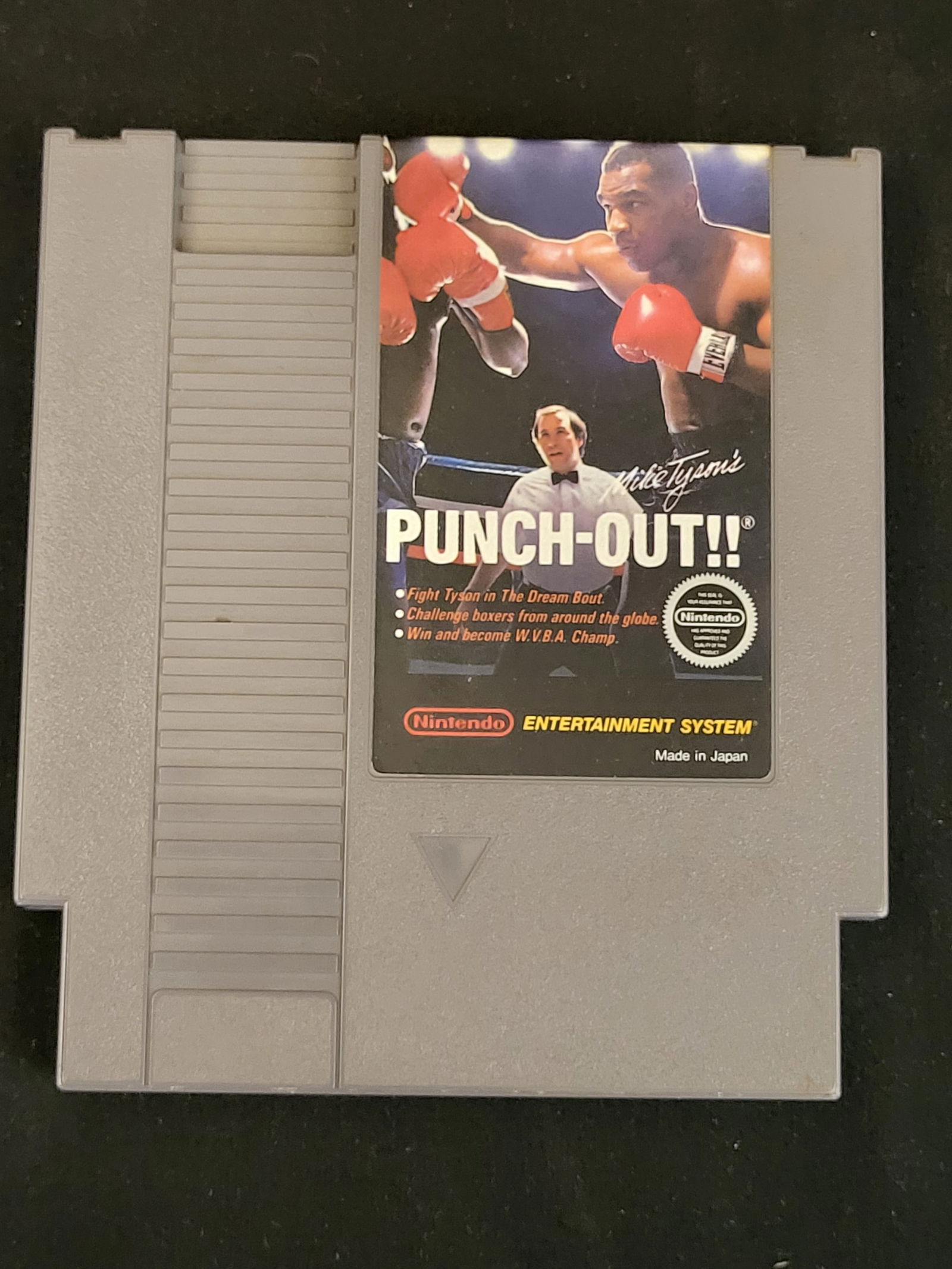 I00368 Mike Tyson's Punch-Out!! Nintendo Entertainment System (NES) Video Game Cartridge: BID PER WHAT YOU SEE IN THE PHOTO, NOT THE AI GENERATED TITLES AND DESCRIPTIONS! A Mike Tyson's Punch-Out!! video game cartridge for the Nintendo Entertainment System (NES). The cartridge is construct