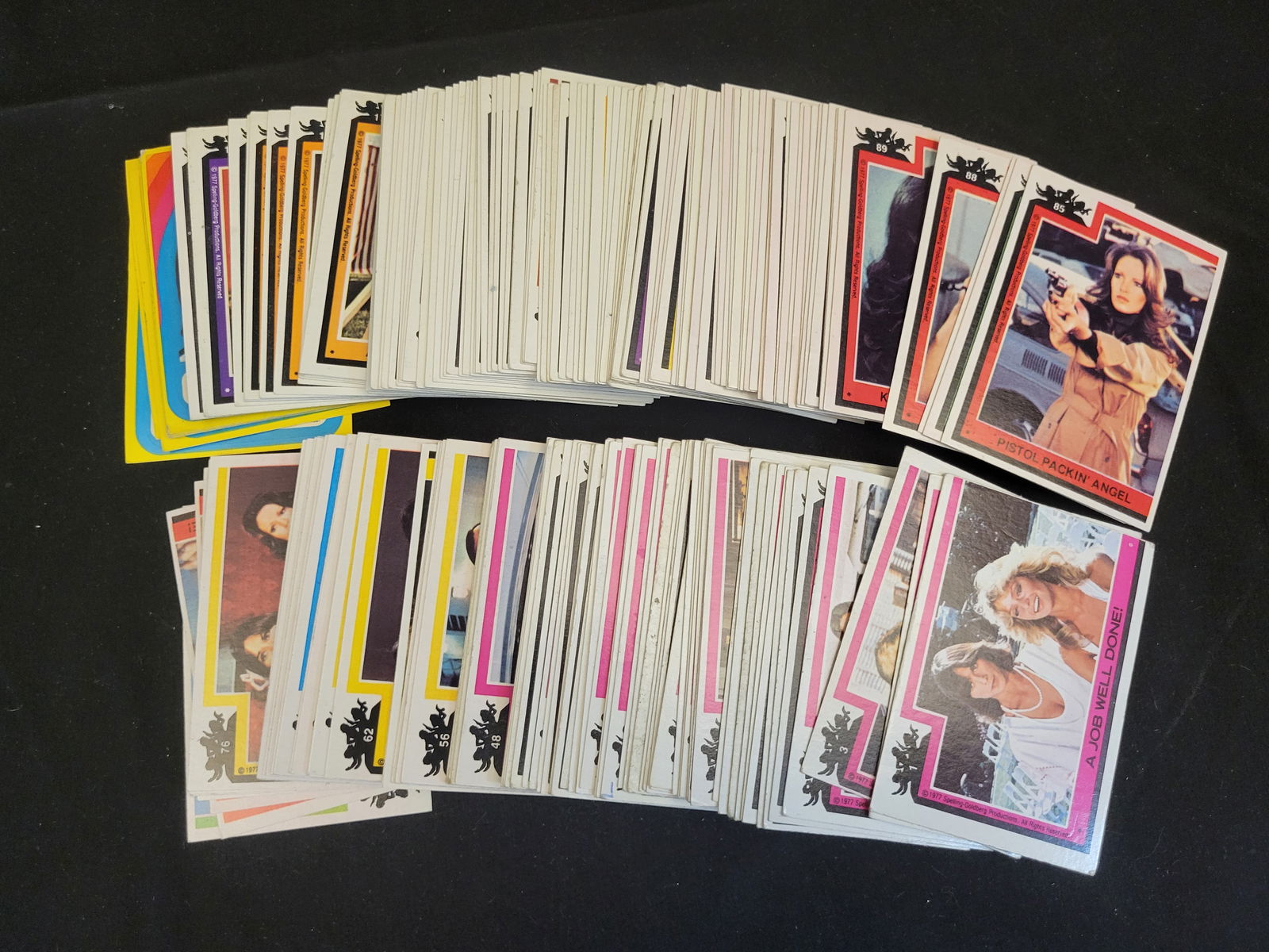 I00348 A Collection of 1977 Topps Charlie's Angels Trading Cards and Stickers (1 of 2)