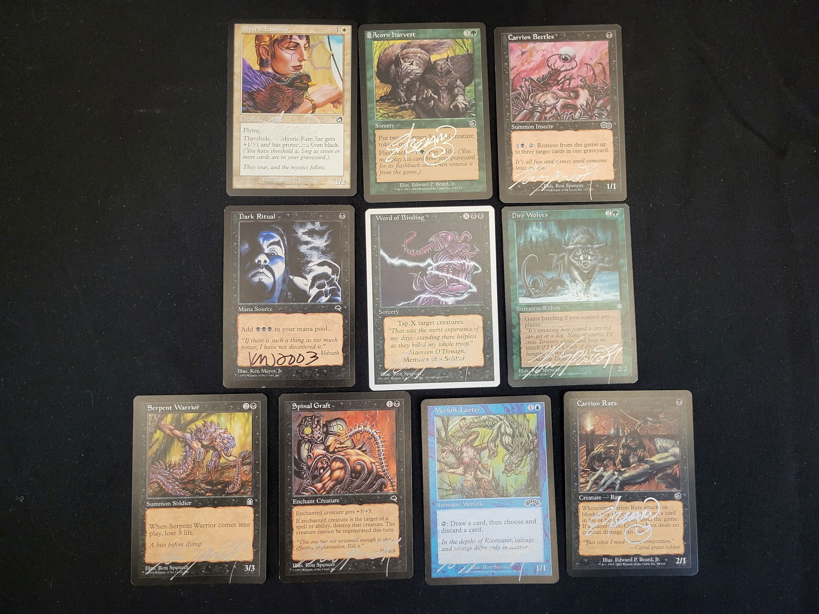 I00114 A Collection of Artist-Signed Magic: The Gathering Trading Cards (1 of 5)