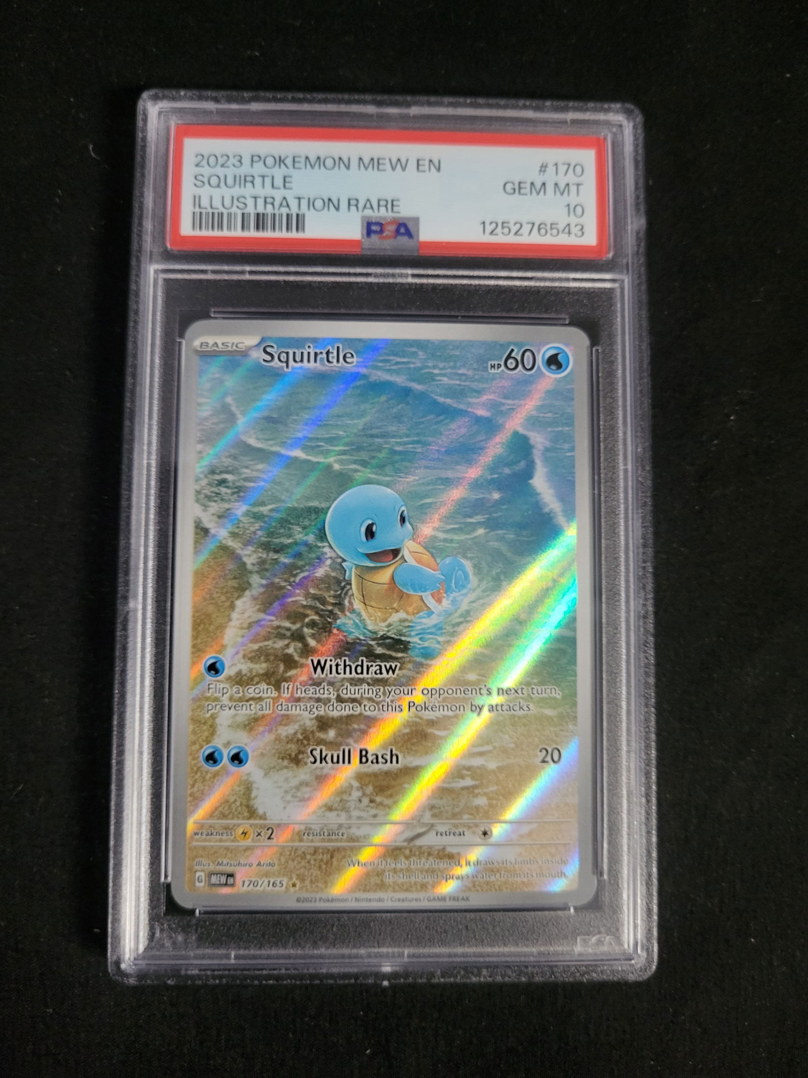 I00166 2023 Pokemon Scarlet & Violet 151 Squirtle Illustration Rare 170/165 (1 of 2)