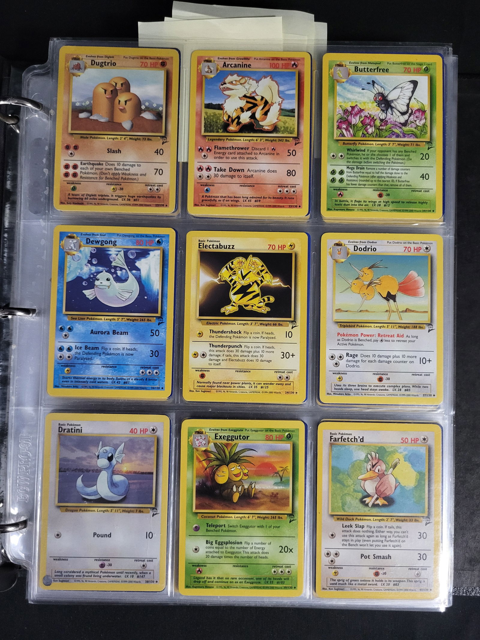 I00520 A Collection of Vintage Wizards of the Coast Pokemon TCG Cards including Base Set and Jungle (1 of 6)