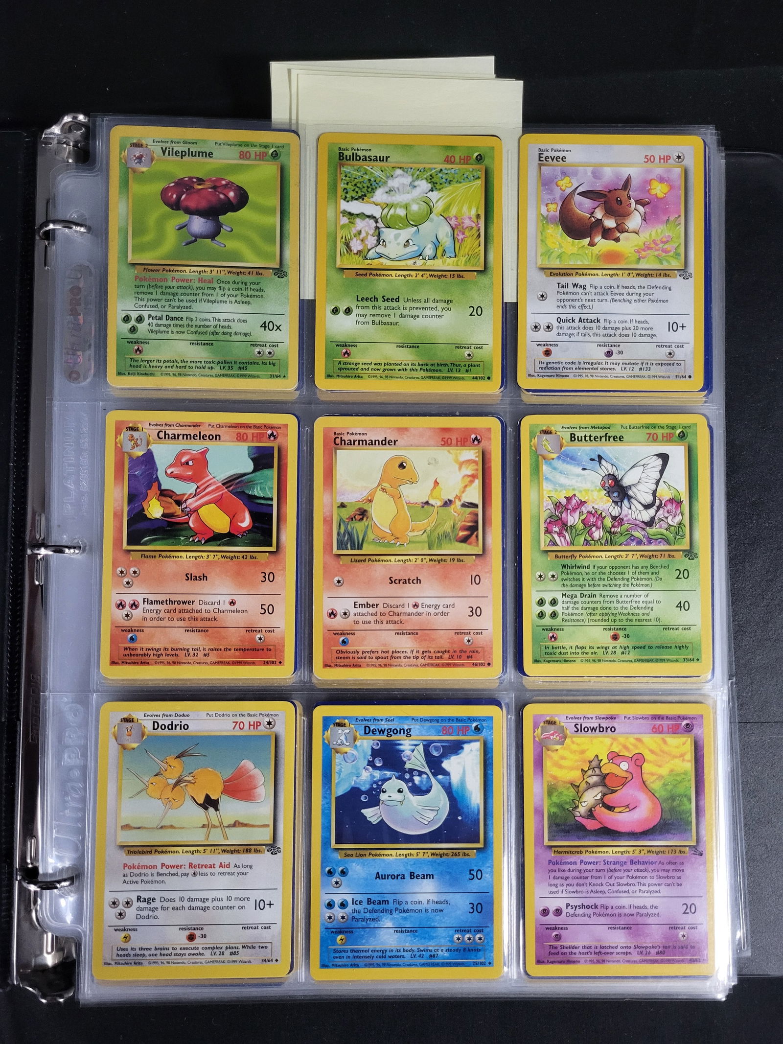 I00519 A Collection of Wizards of the Coast Pokemon Trading Cards Including Jungle and Base Set (1 of 6)