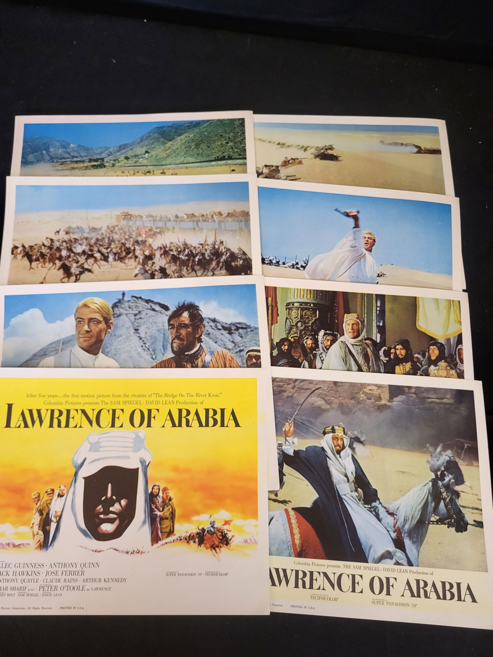 I00359 A Collection of Original Lawrence of Arabia (1962) Movie Lobby Cards (1 of 9)