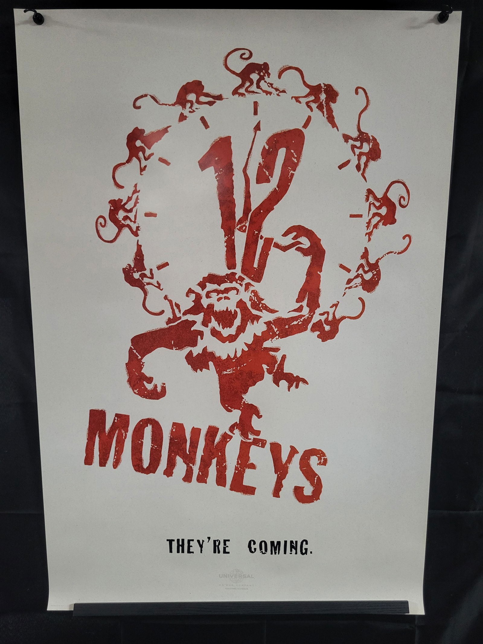 I00509 12 Monkeys (1995) Original Advance One Sheet Movie Poster (1 of 1)