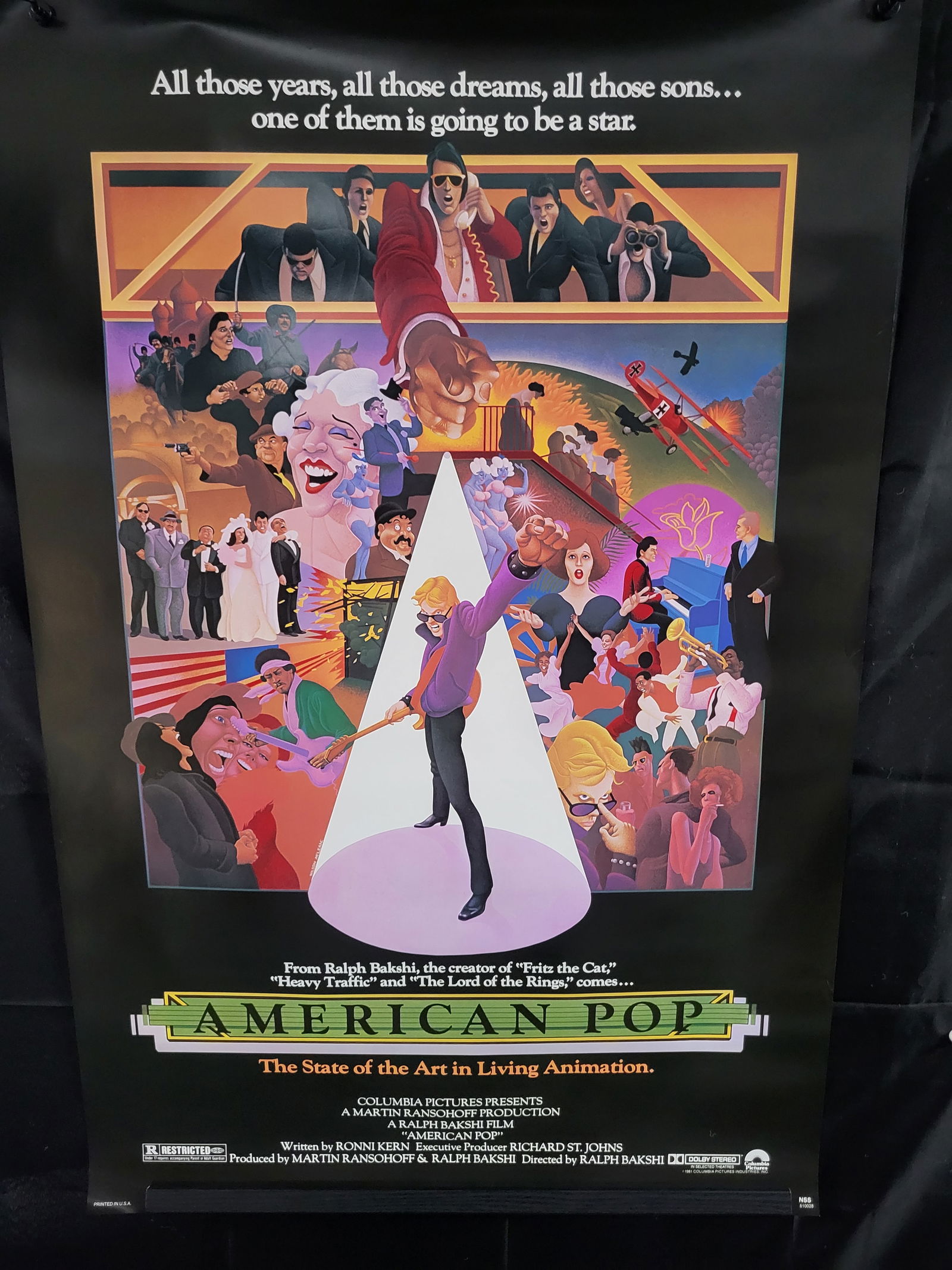I00512 American Pop (1981) Original One-Sheet Movie Poster (1 of 1)
