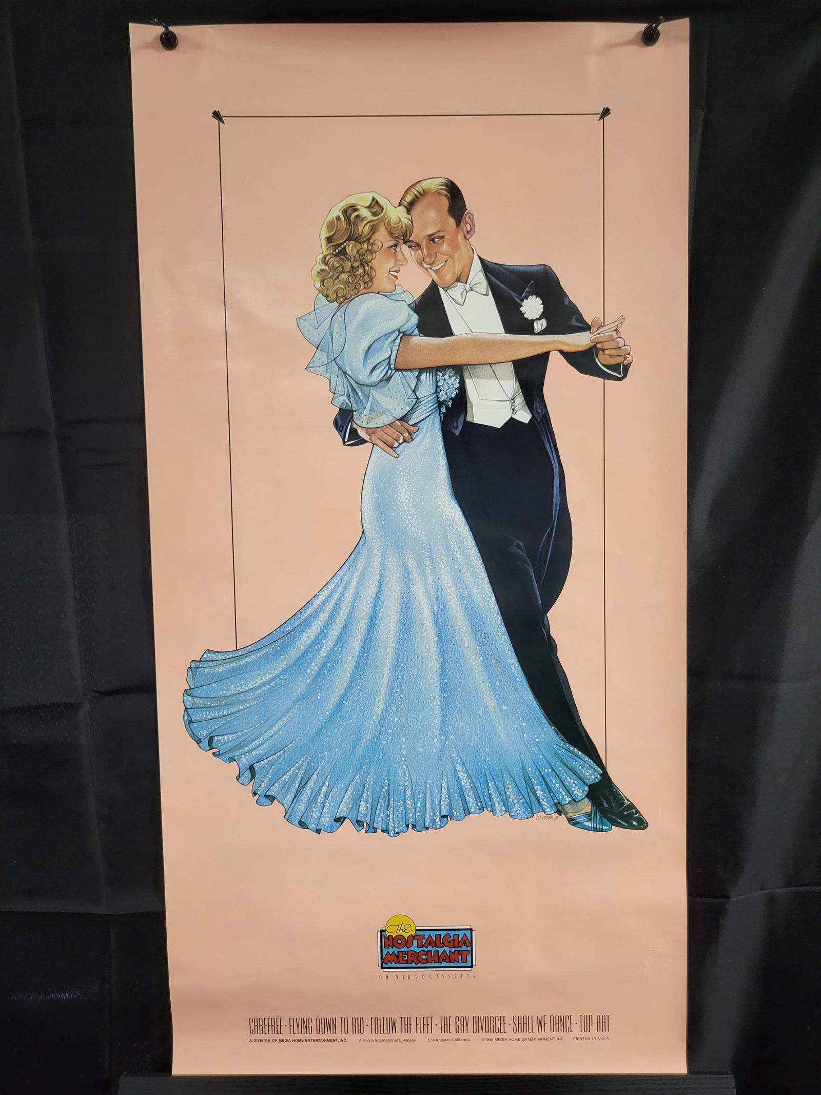 I00454 A 1985 Promotional Poster for The Nostalgia Merchant Featuring Fred Astaire and Ginger Rogers (1 of 3)