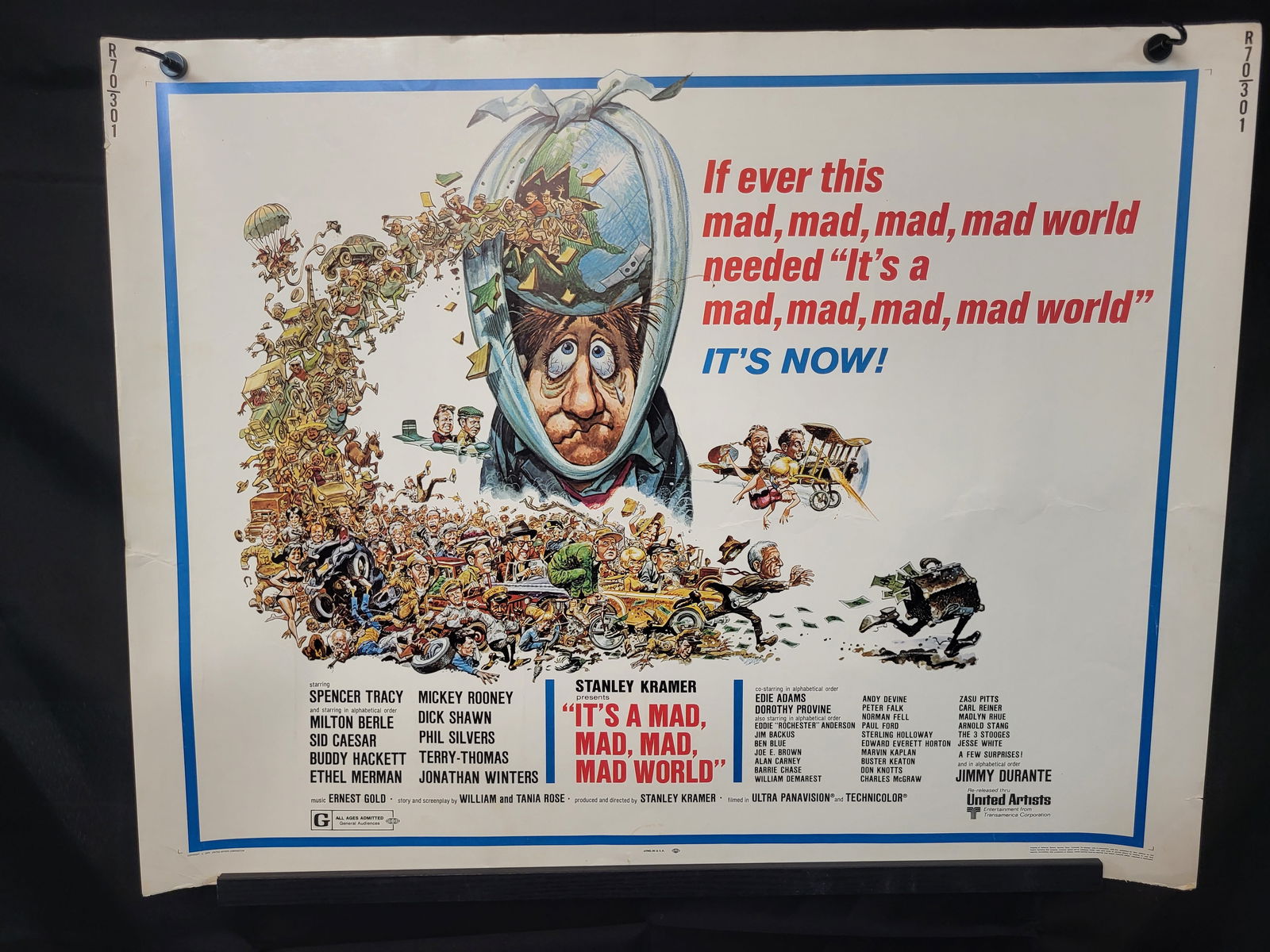 I00441 Original It's a Mad, Mad, Mad, Mad World 1970 Re-release Movie Poster (1 of 5)