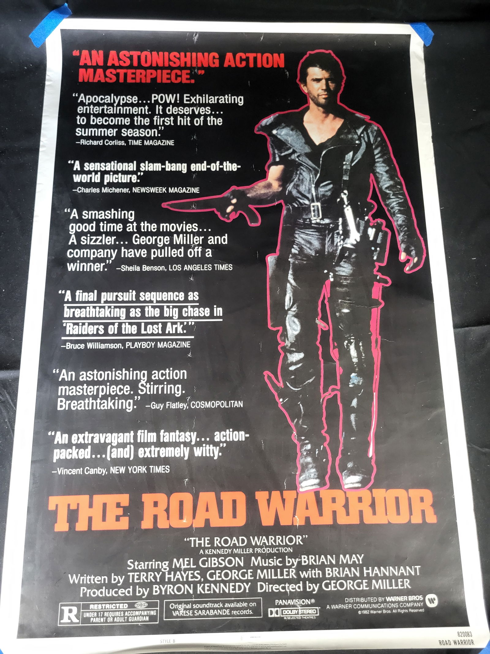 I00554 Mad Max 2: The Road Warrior Original 1982 Style B One-Sheet Movie Poster (1 of 3)