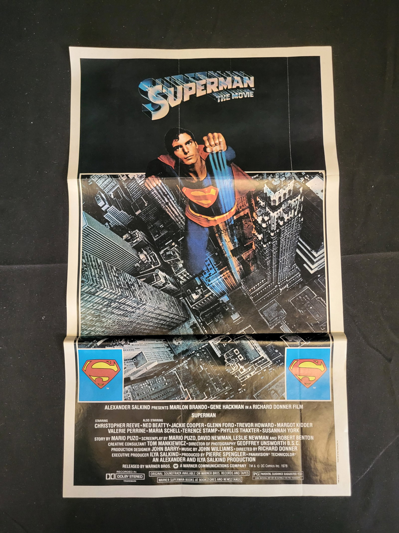 I00378 Superman: The Movie Topps Chewing Gum Promotional Poster 1981 (1 of 2)