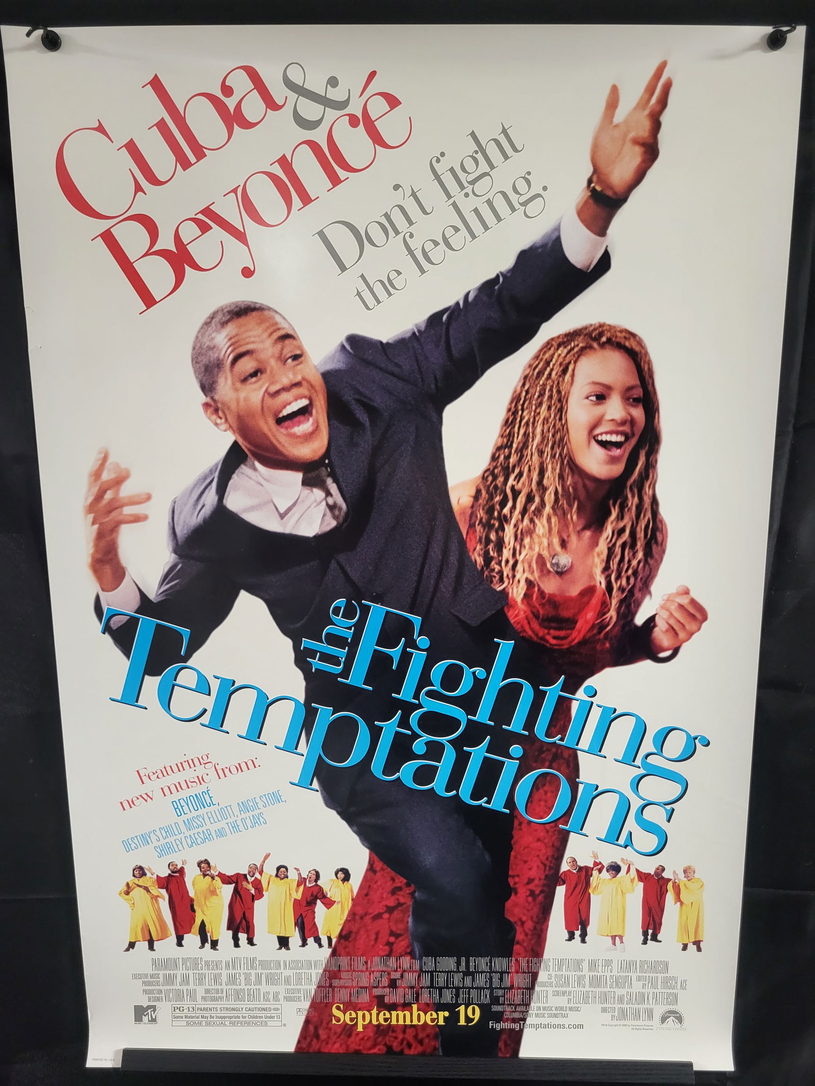 I00470 The Fighting Temptations (2003) Original Movie Poster: BID PER WHAT YOU SEE IN THE PHOTO, NOT THE AI GENERATED TITLES AND DESCRIPTIONS! An original promotional movie poster for the 2003 motion picture The Fighting Temptations, starring Cuba Gooding Jr. an