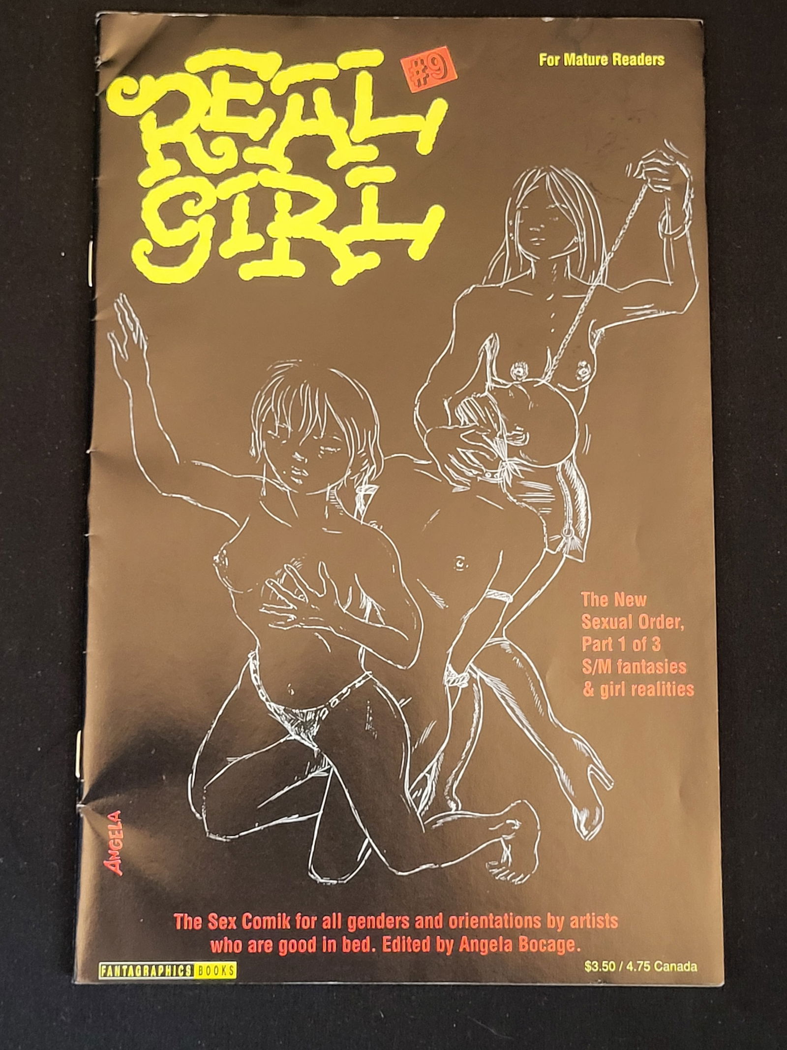 Real Girl Issue No. 9 Fantagraphics Books Edited by Angela Bocage: BID PER WHAT YOU SEE IN THE PHOTO, NOT THE AI GENERATED TITLES AND DESCRIPTIONS! A single issue of the adult comic anthology Real Girl, issue number 9, published by Fantagraphics Books and edited by A
