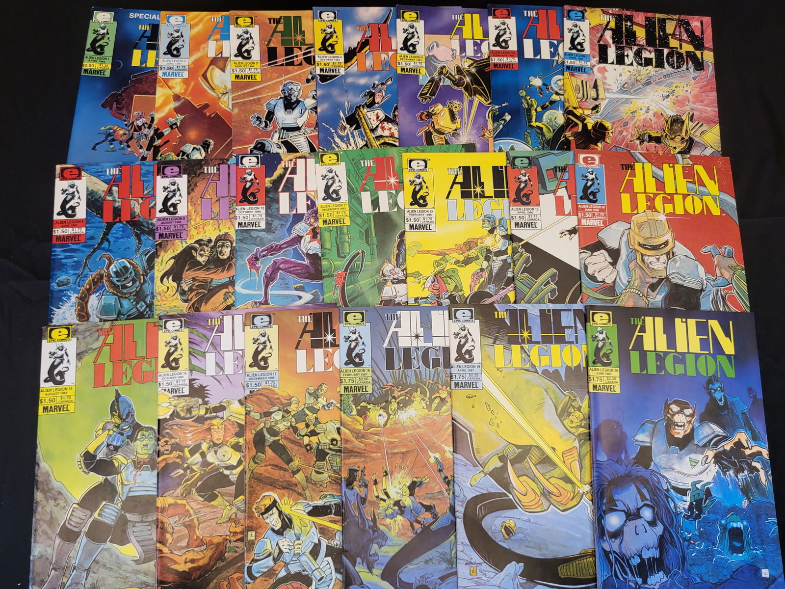 A Collection of Alien Legion Marvel Epic Comics (1 of 2)