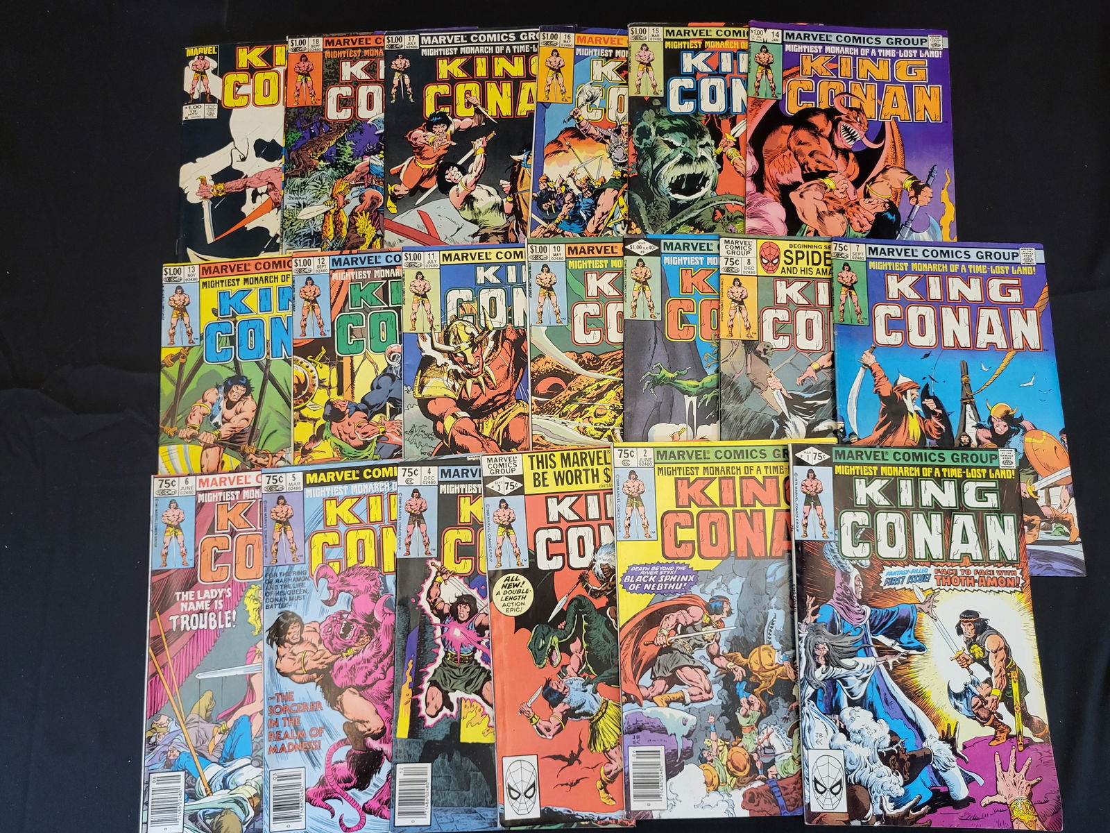 A Collection of Marvel Comics King Conan Bronze Age Comic Books (1 of 2)