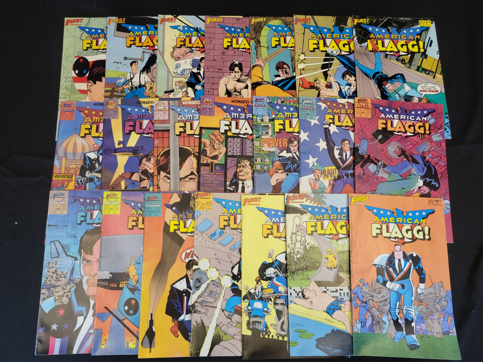 A Collection of American Flagg! Comic Books by First Comics (1 of 2)