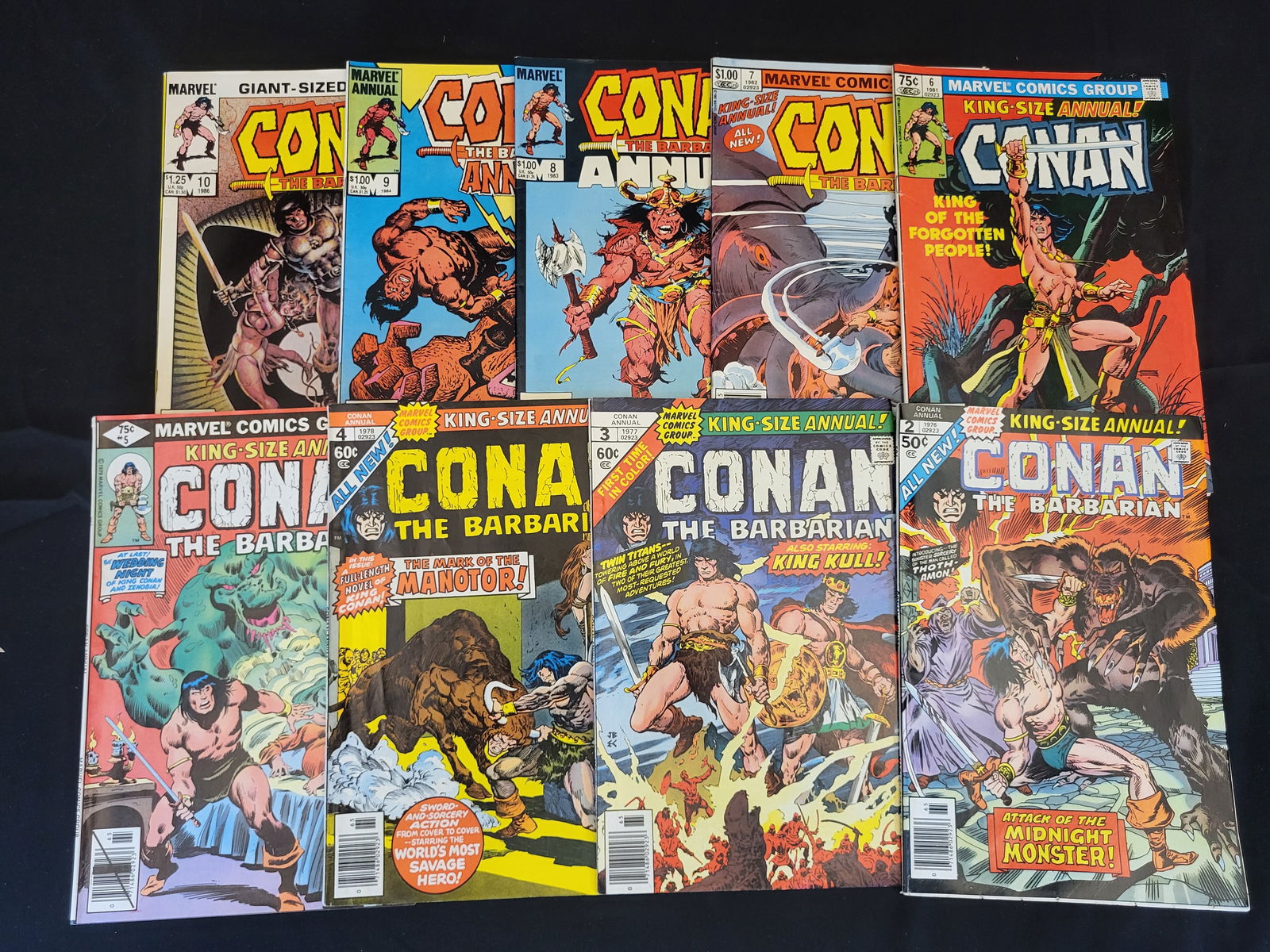 A Collection of Marvel Comics Conan the Barbarian King-Size and Giant-Sized Annuals (1 of 2)