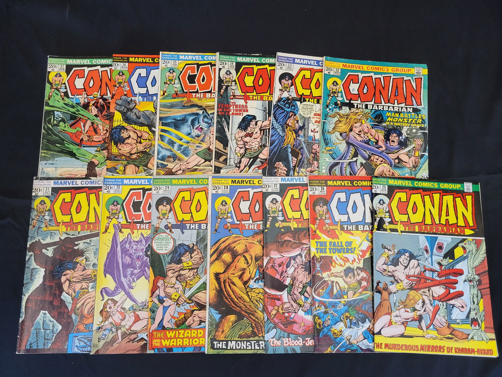 A Collection of Marvel Comics Bronze Age Conan the Barbarian Comic Books (1 of 2)