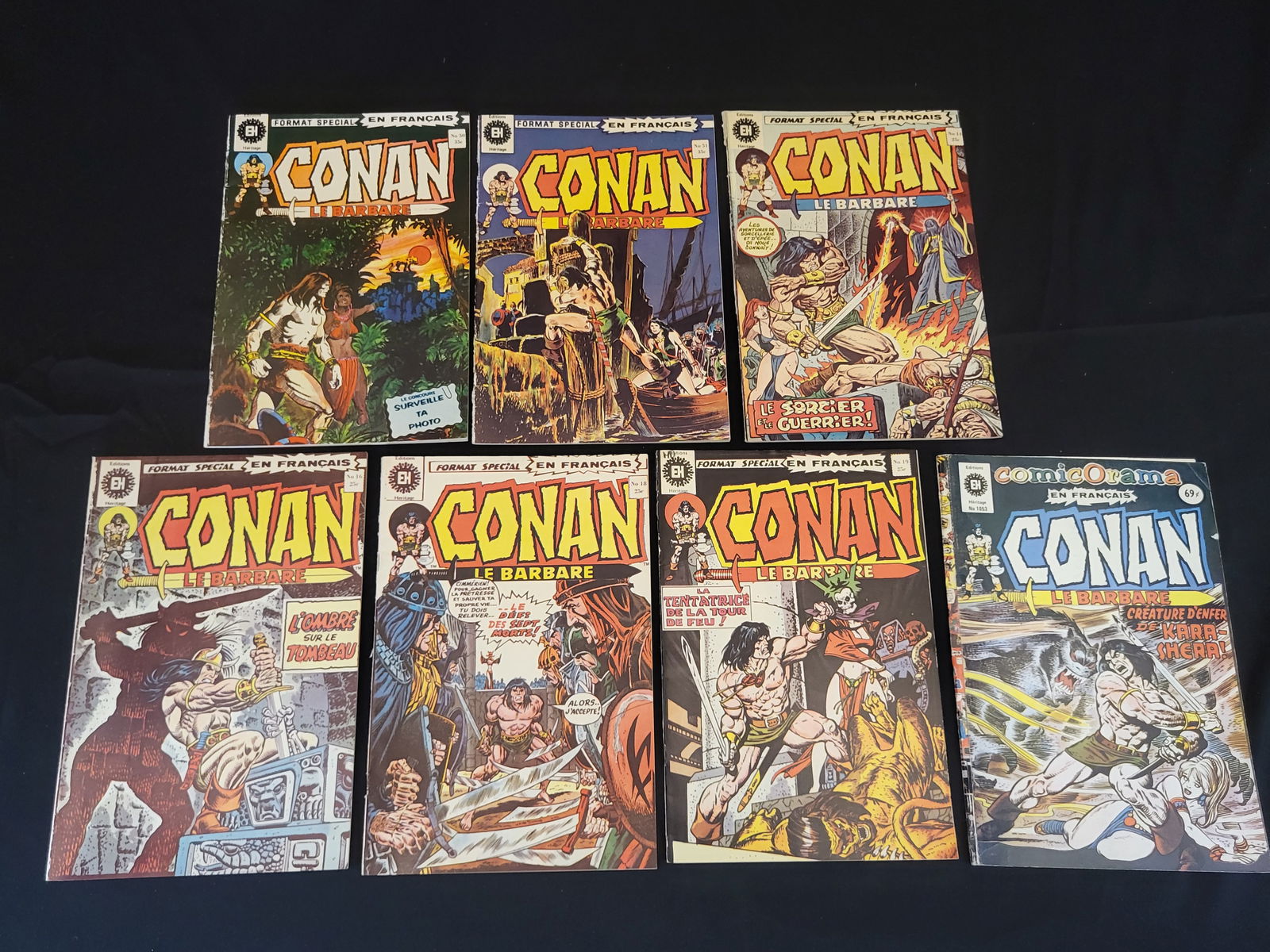 A Collection of ?‰ditions H?©ritage Conan le Barbare French Language Comic Books (1 of 3)