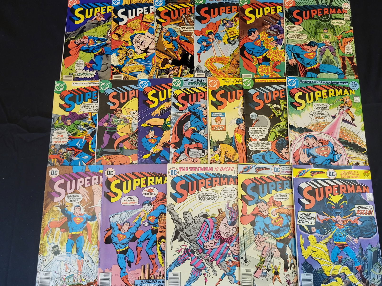 A Collection of DC Superman Bronze Age Comic Books (1 of 2)