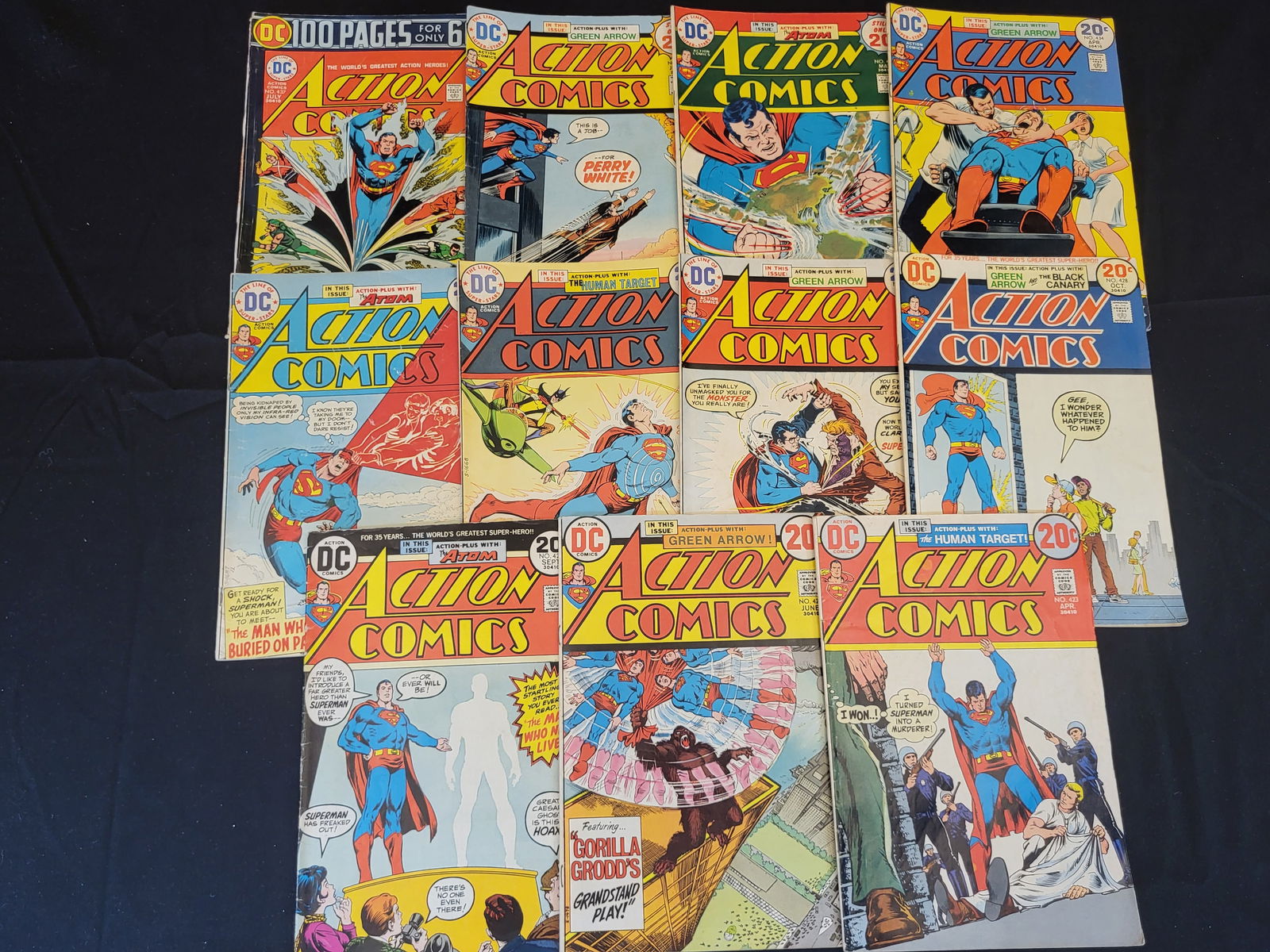 A Collection of DC Action Comics Superman Bronze Age Issues (1 of 2)