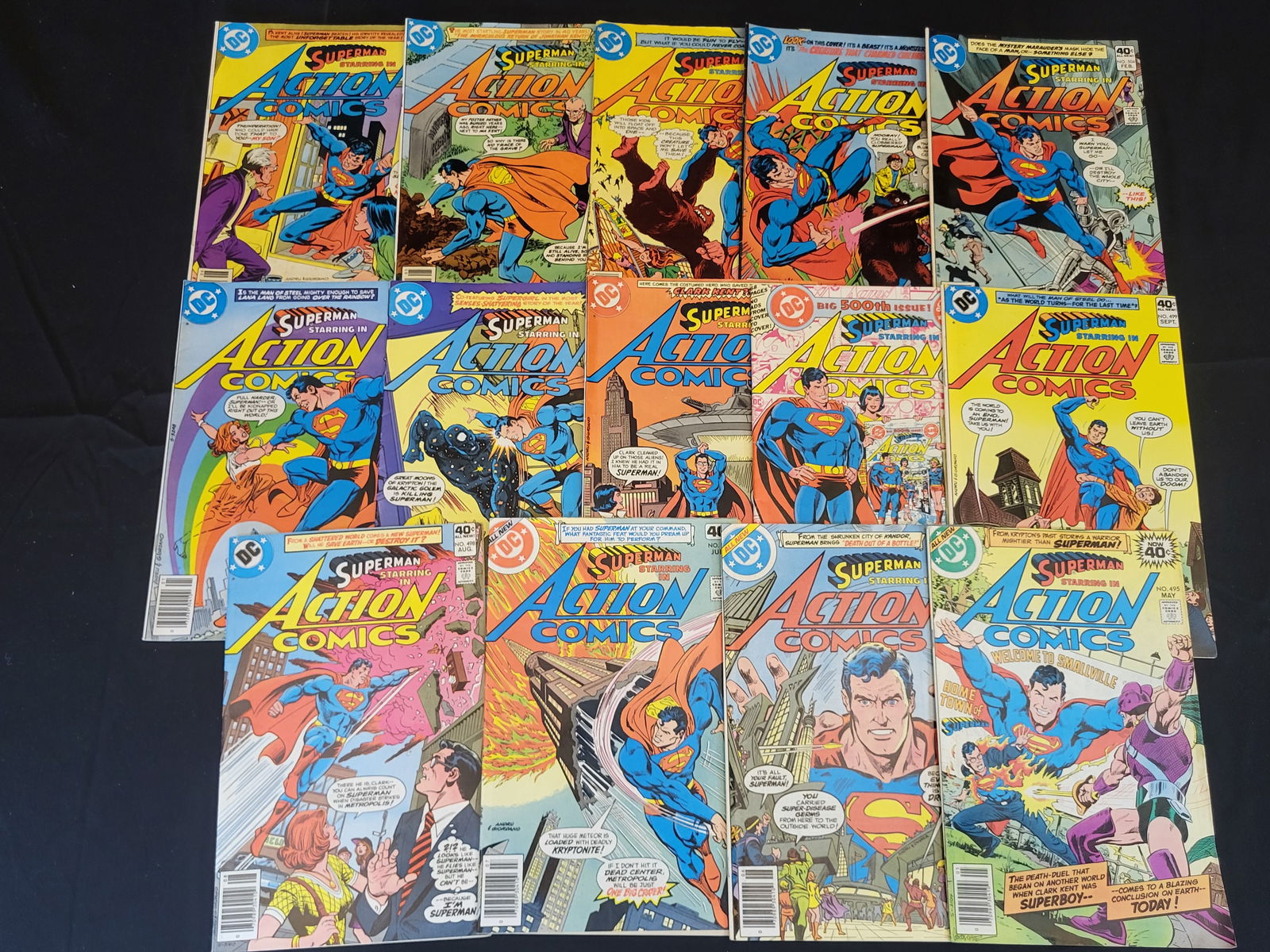 A Collection of DC Superman Action Comics Bronze Age Issues (1 of 2)