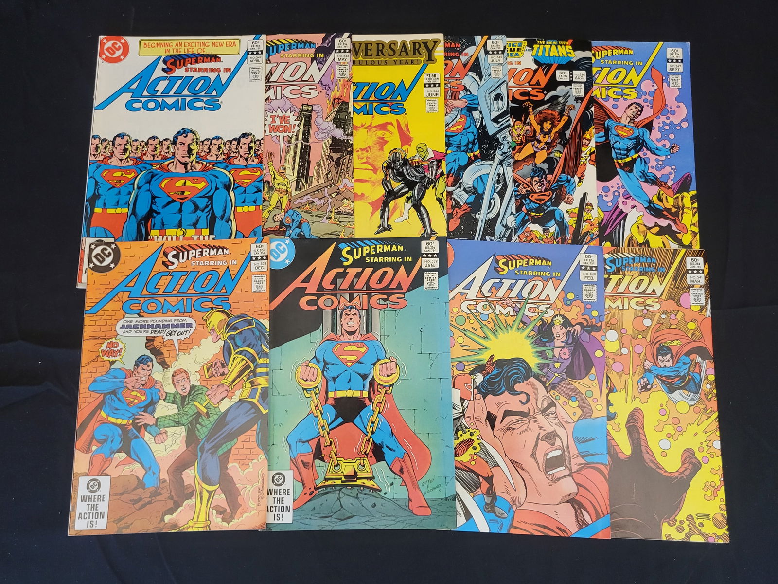 A Collection of DC Action Comics Starring Superman Bronze Age Issues (1 of 2)