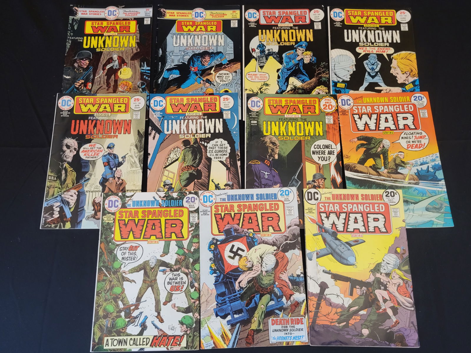 A Collection of DC Star Spangled War Stories Featuring The Unknown Soldier Comic Books (1 of 2)