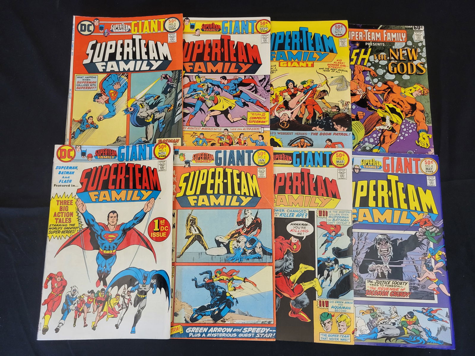 A Collection of DC Super-Team Family Giant Comic Books Issues 1-7 (1 of 1)