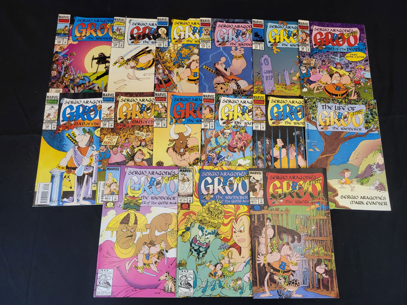 A Collection of Groo The Wanderer Marvel Epic Comic Books (1 of 1)