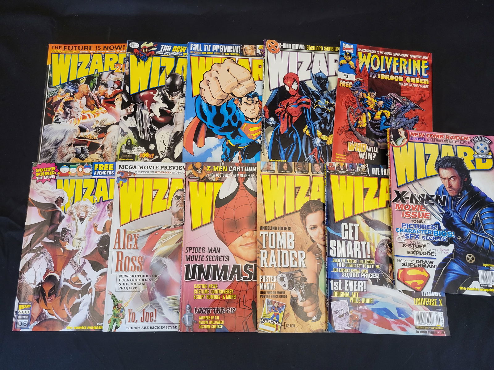 A Collection of Wizard: The Guide to Comics Magazines and Wolverine vs. Brood Queen #1: BID PER WHAT YOU SEE IN THE PHOTO, NOT THE AI GENERATED TITLES AND DESCRIPTIONS! A collection of Wizard: The Guide to Comics magazines and a Marvel Comics Wolverine vs. Brood Queen #1 comic book. Thes
